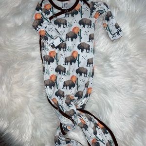 Copper Pearl Bison Knotted Gown🦬🤍